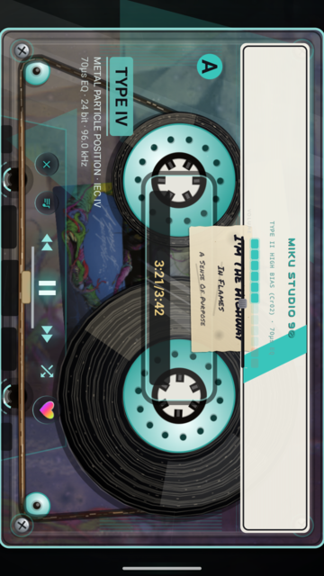 Tape mode cassette deck grading itself TYPE IV
